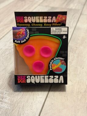 NWT NeeDoh Squeezza Pizza RARE Viral Squishy Stress Relief Fidget Toy